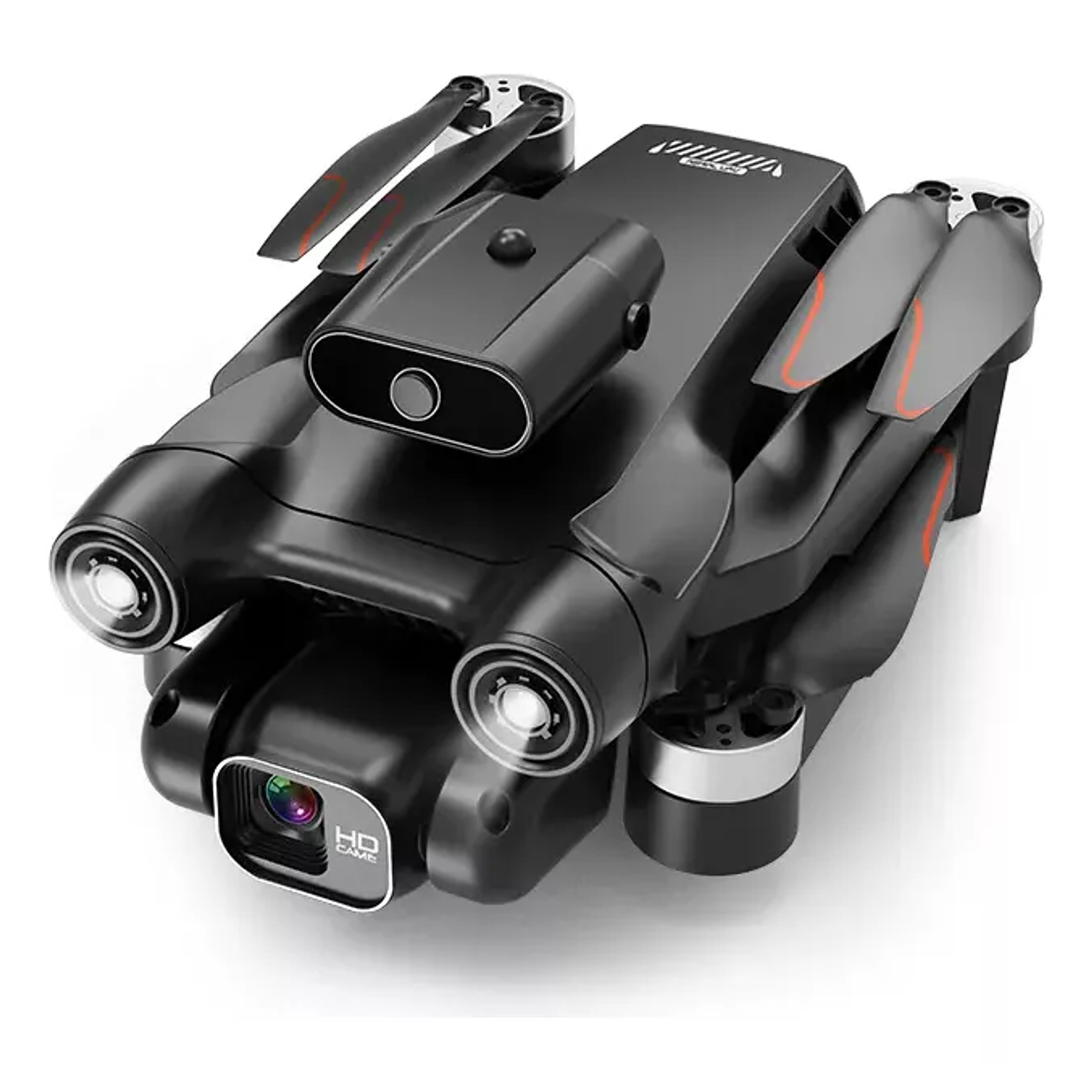 Drone 14+ Inteligente Plegable Doble Camara Wifi App Uav Color Negro 1