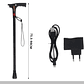 Bastón Ajustable Con Radio Alarma Luz Led - Miniatura 2