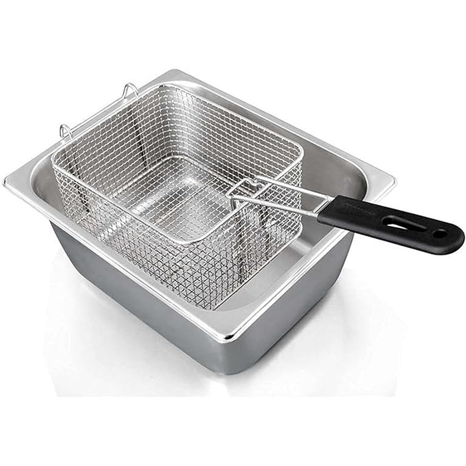 Tacho De Acero Inoxidable + Canastillo 6 L 1