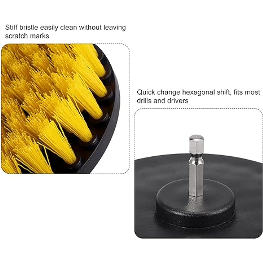 Kit 10 Cepillo Limpieza Talador Pulidor Tapiz 6