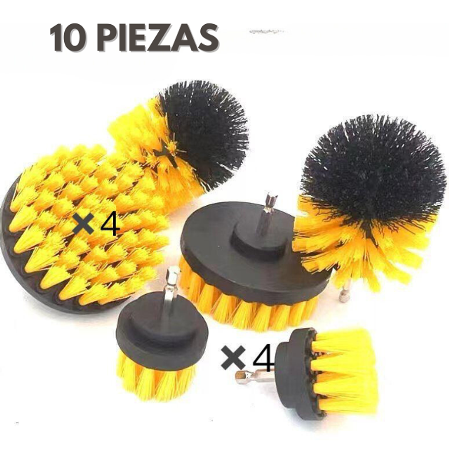 Kit 10 Cepillo Limpieza Talador Pulidor Tapiz 1