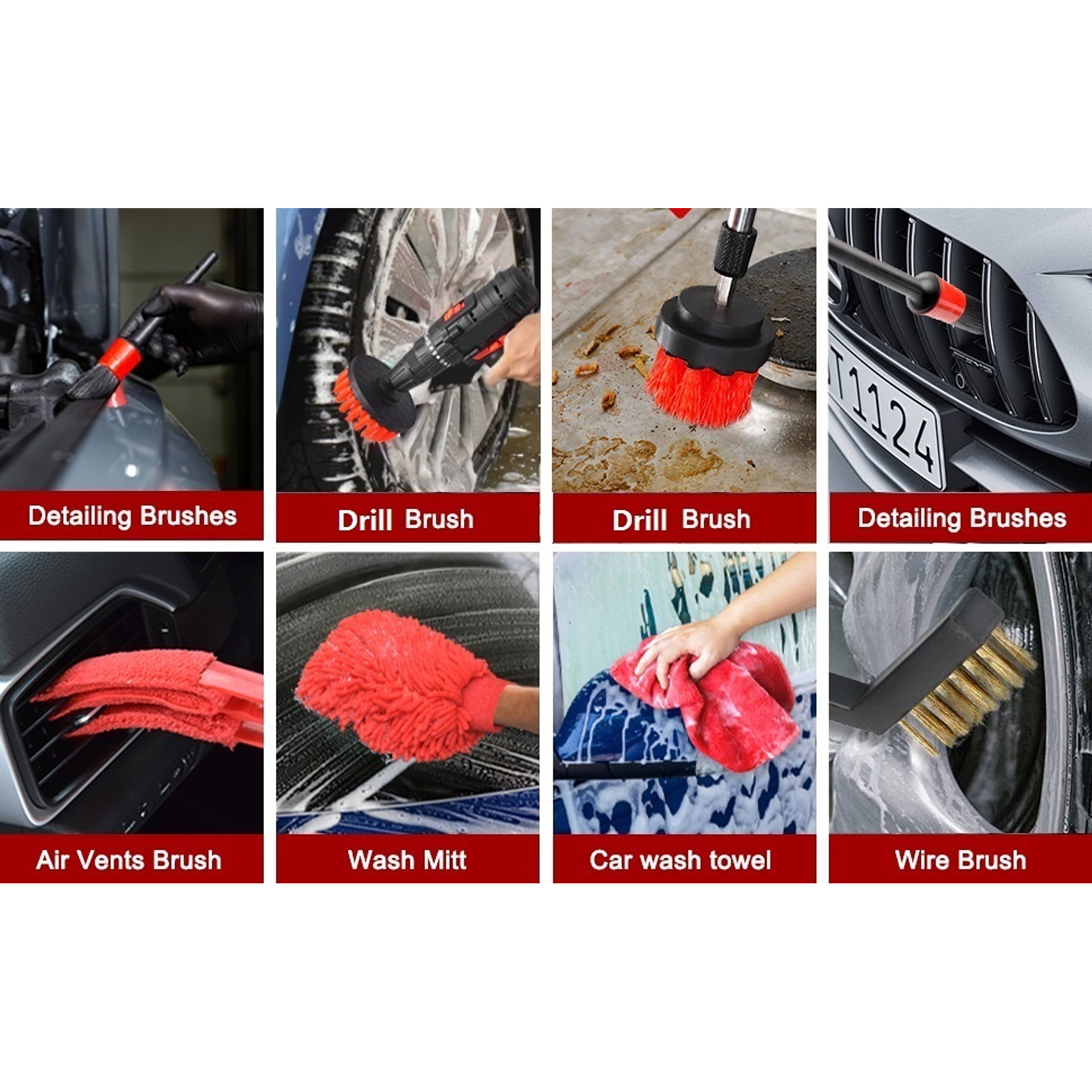 Kit De Limpieza De Automóviles De 16 Piezas 2