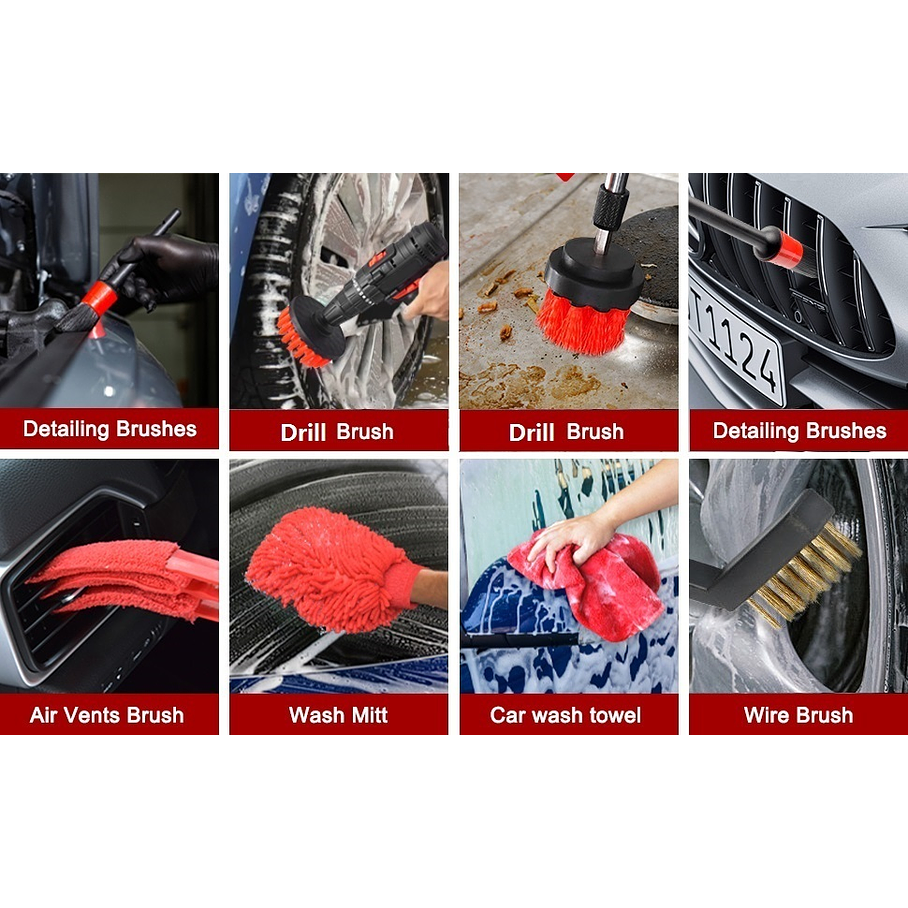 Kit De Limpieza De Automóviles De 16 Piezas 2