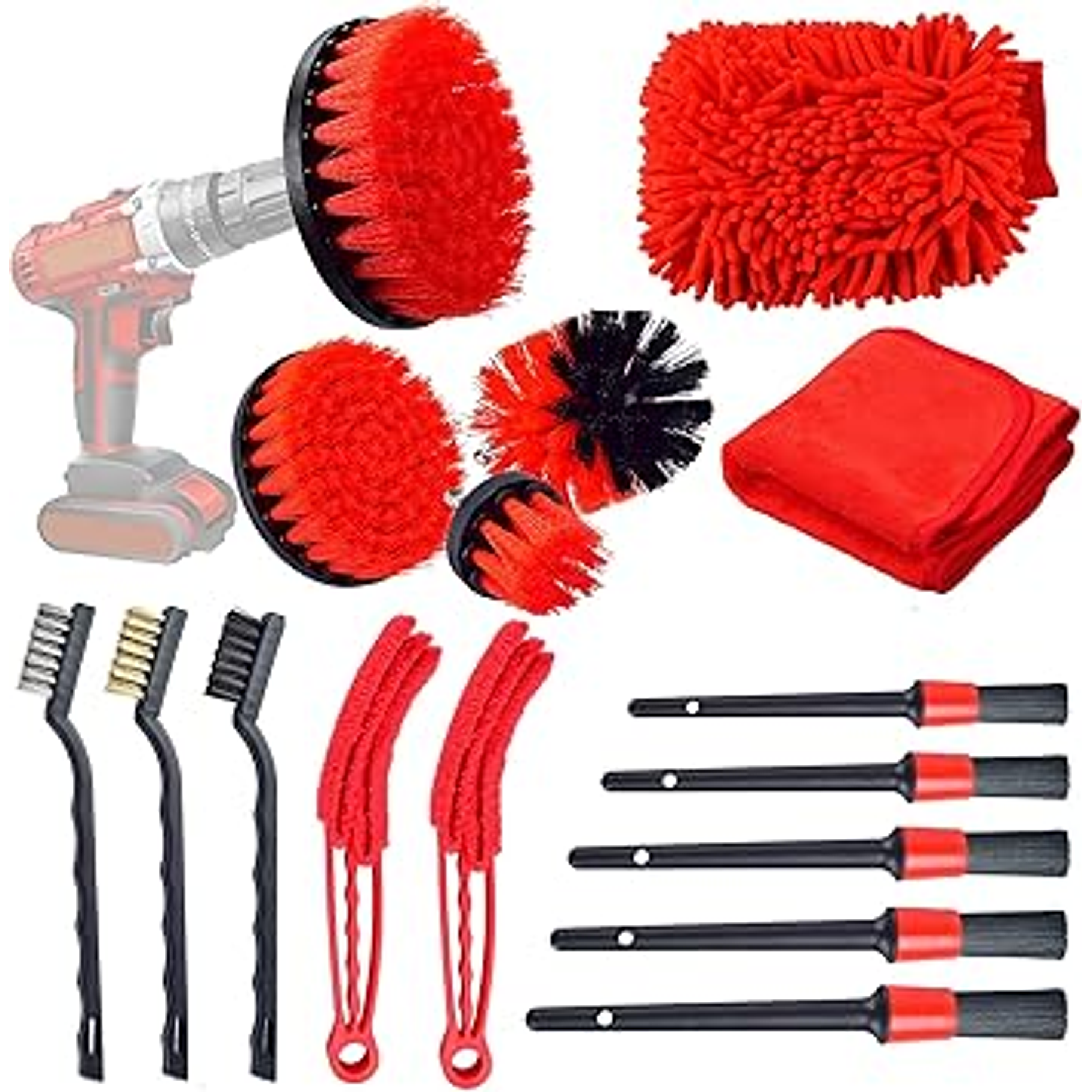 Kit De Limpieza De Automóviles De 16 Piezas 1