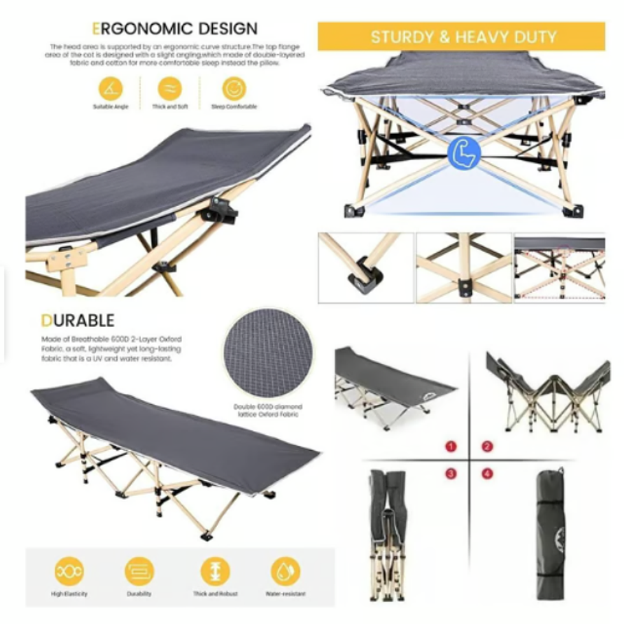Catre Cama Campaña Camping Plegable 5