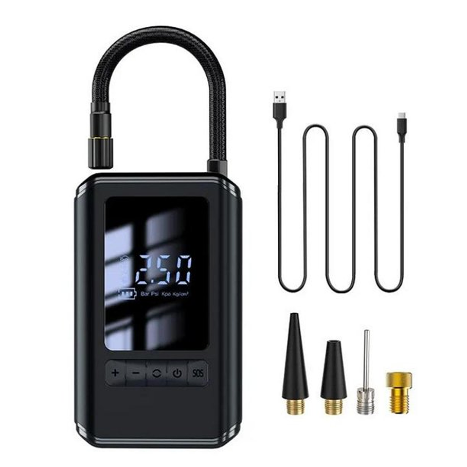 Mini Compresor De Aire Digital Portatil 1