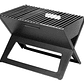Asador Portátil Plegable Color Negro En X - Miniatura 1