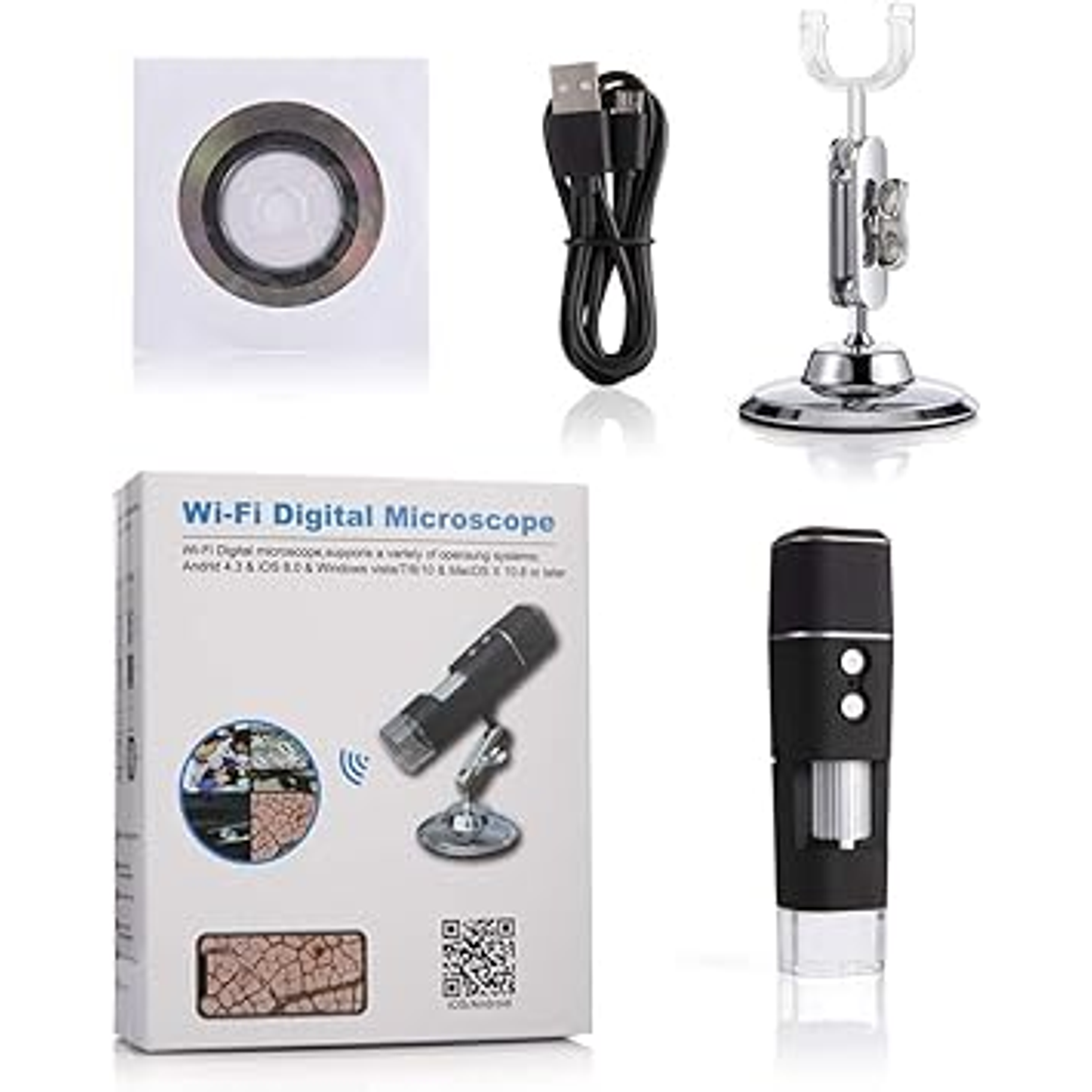 Microscopio Digital USB 8 Luces LED 1000X 2