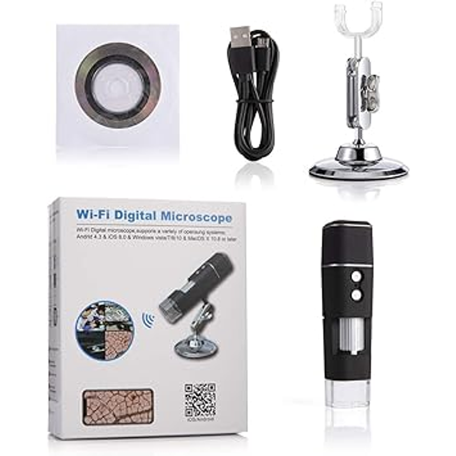 Microscopio Digital USB 8 Luces LED 1000X 2