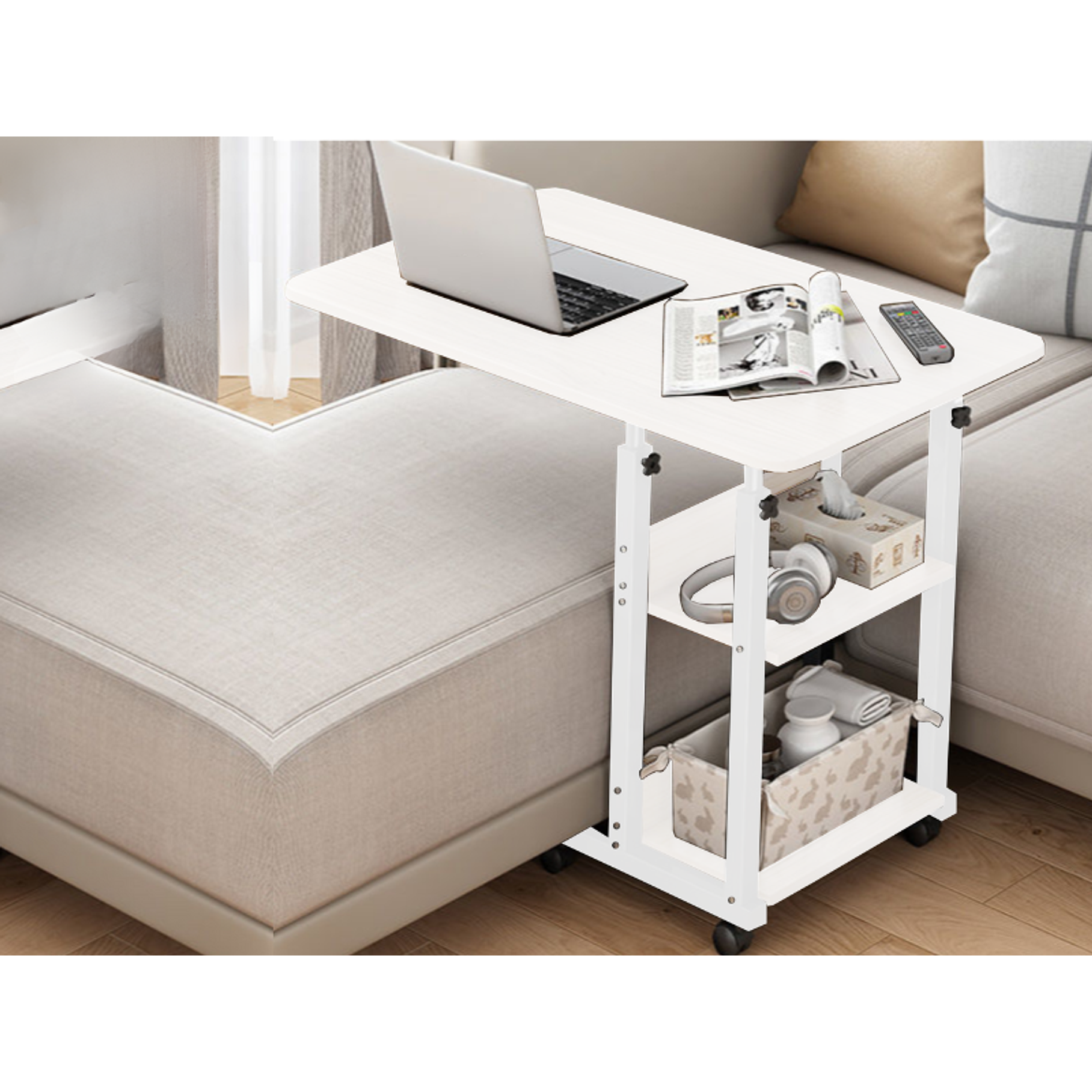 Mesa Ajustable Escritorio Auxiliar Bandeja Ordenador Sopote 8