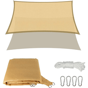 Toldo Vela Sombreadora Malla Sombra 6X6 Rectangular