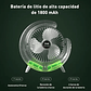 Mini Ventilador De Escritorio Portátil Recargable Usb Con Luz - Miniatura 5