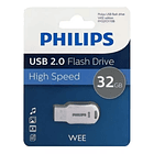 Pendrive Philips Usb 2.0 Wee 32gb Gray 1