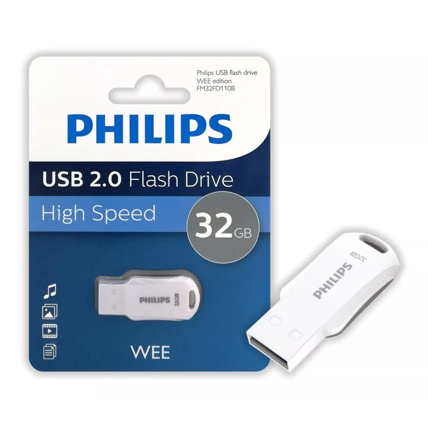 Pendrive Philips Usb 2.0 Wee 32gb Gray 4