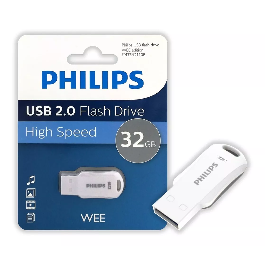 Pendrive Philips Usb 2.0 Wee 32gb Gray 4