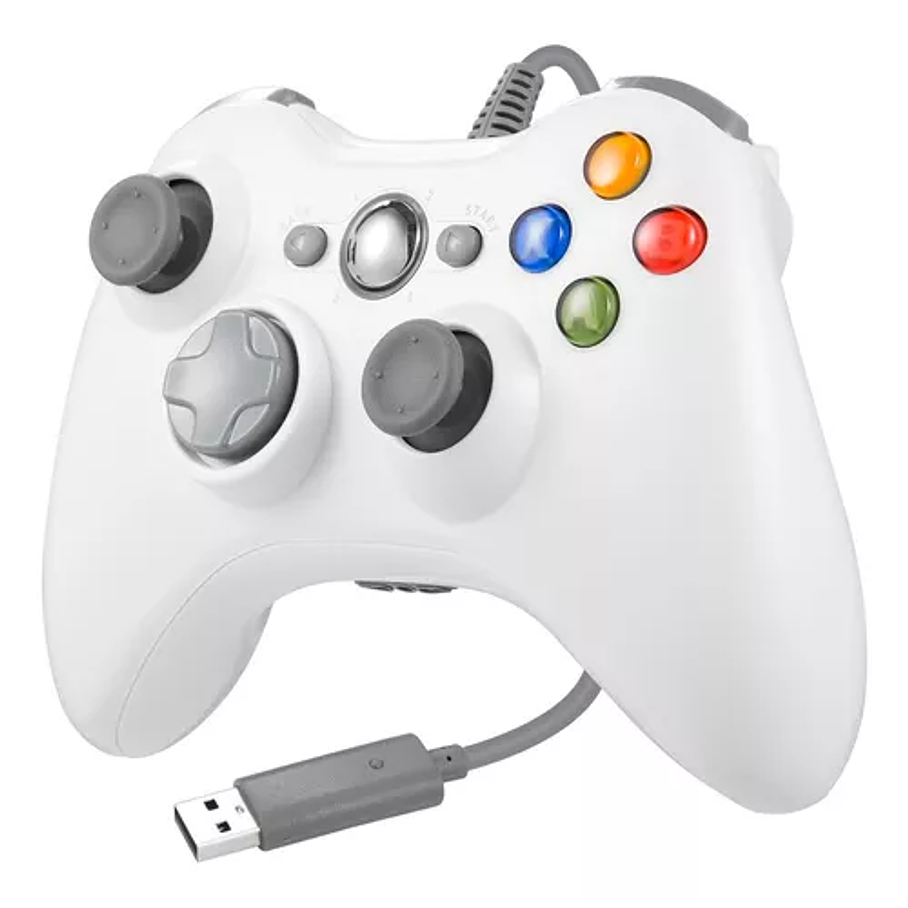 Joystick Mando Control Para Xbox 360 Pc Cable 1,75 Mts 2