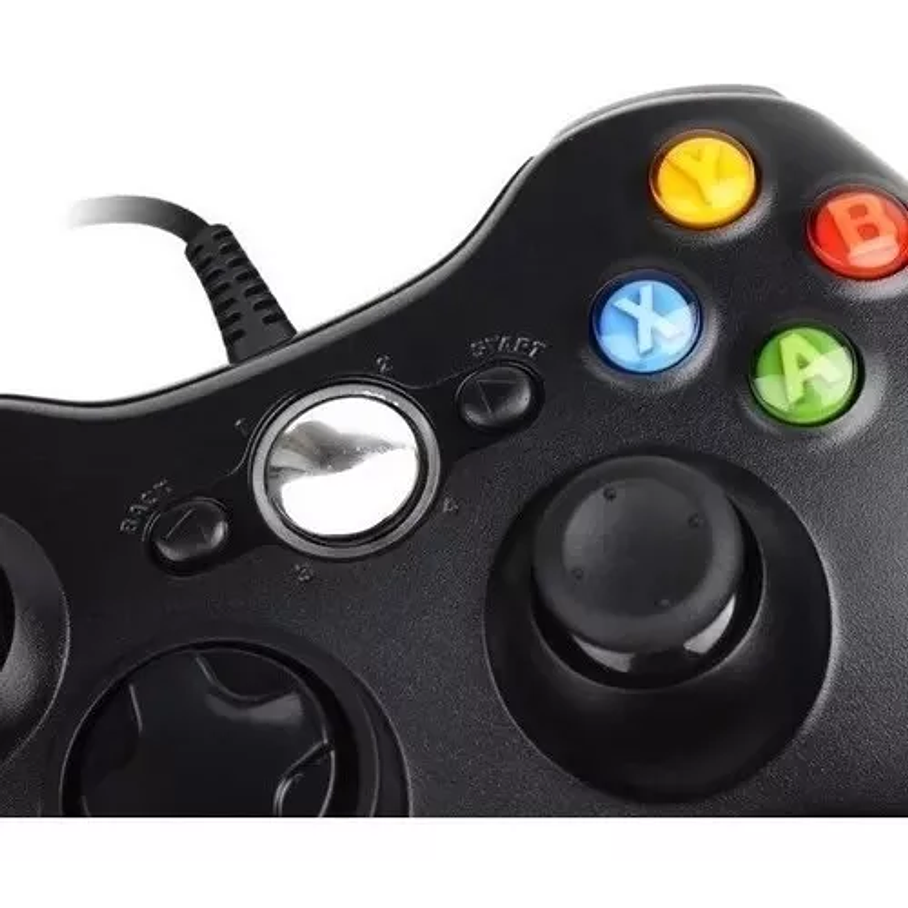 Joystick Mando Control Para Xbox 360 Pc Cable 1,75 Mts 3