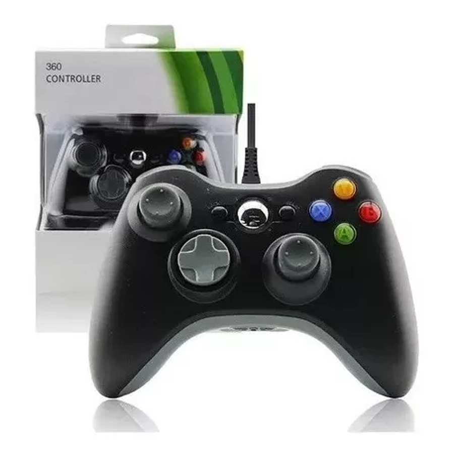 Joystick Mando Control Para Xbox 360 Pc Cable 1,75 Mts 4