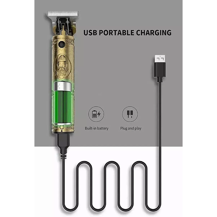 Maquina De Afeitar Professional De Hombre Budha Dorada Barba Pelo 2