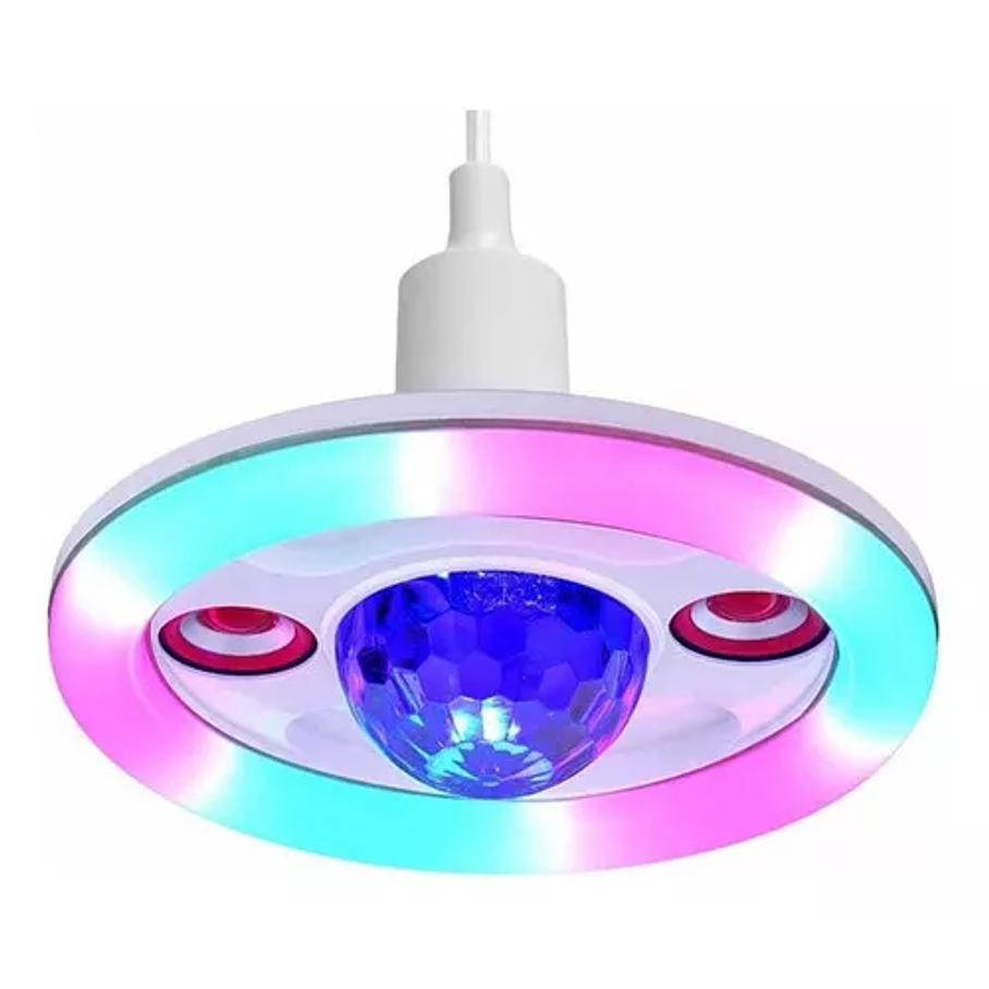 Parlante Bombillos Discoteca Bluetooth Con Control 36w 2