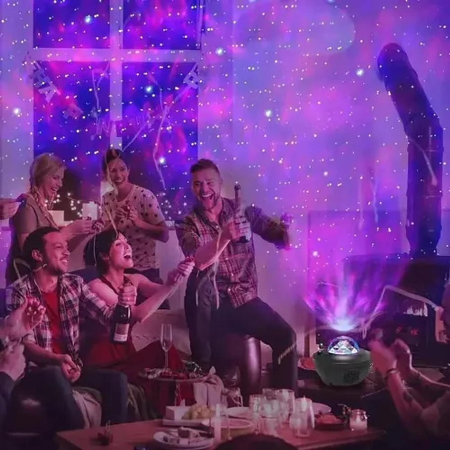 Proyector De Galaxia Estrellas Led Y Sonido Bluetooth 5