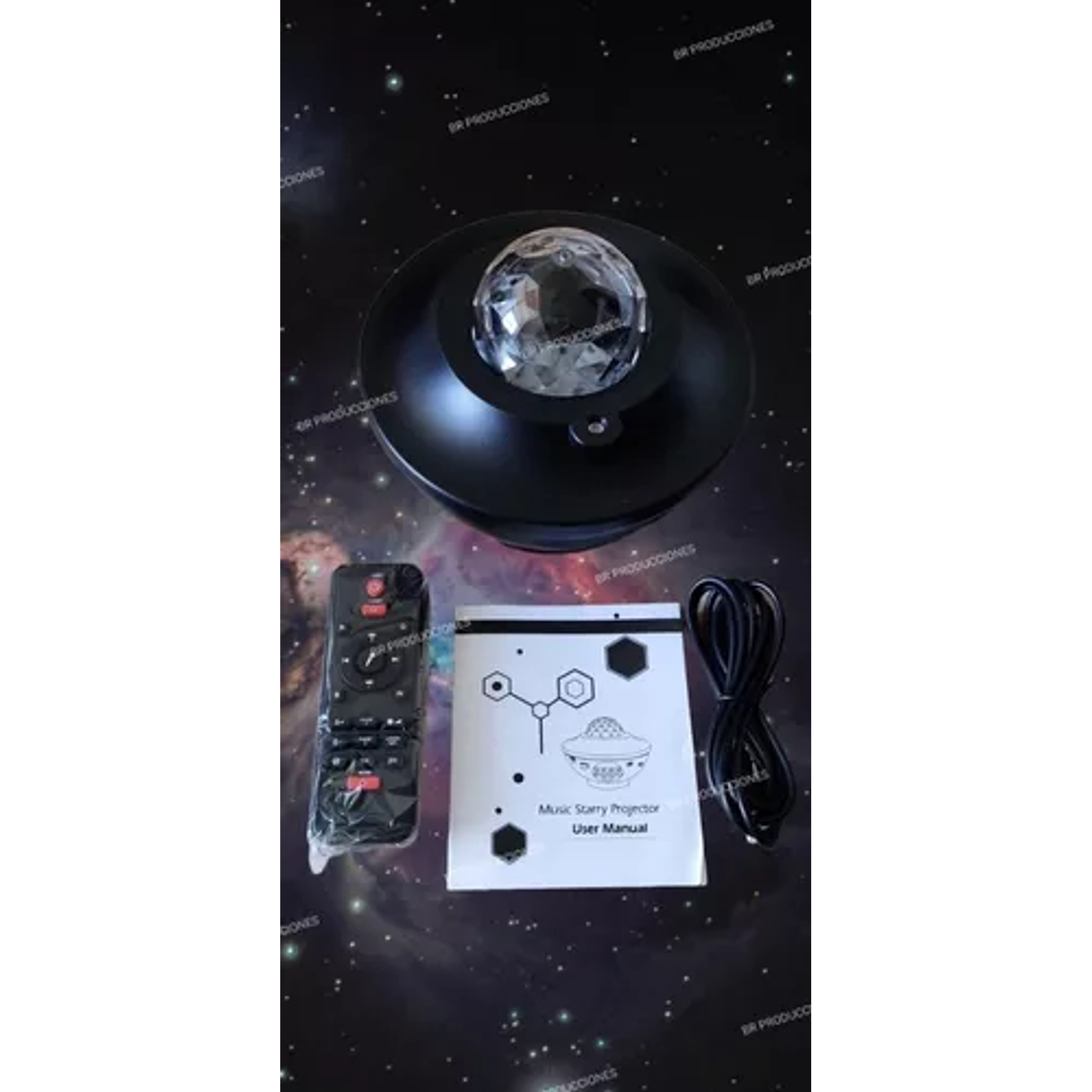 Proyector De Galaxia Estrellas Led Y Sonido Bluetooth 8