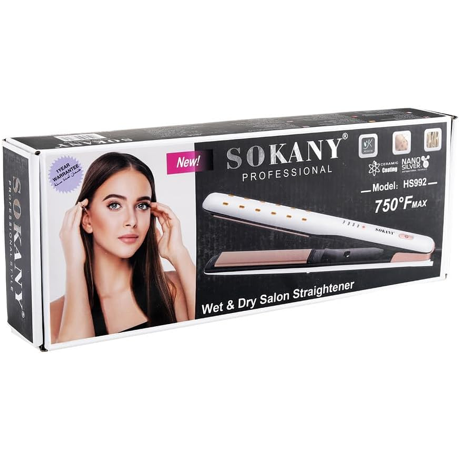 Plancha  Sokany Digital  750f HS-992 Alisador Cabello 1