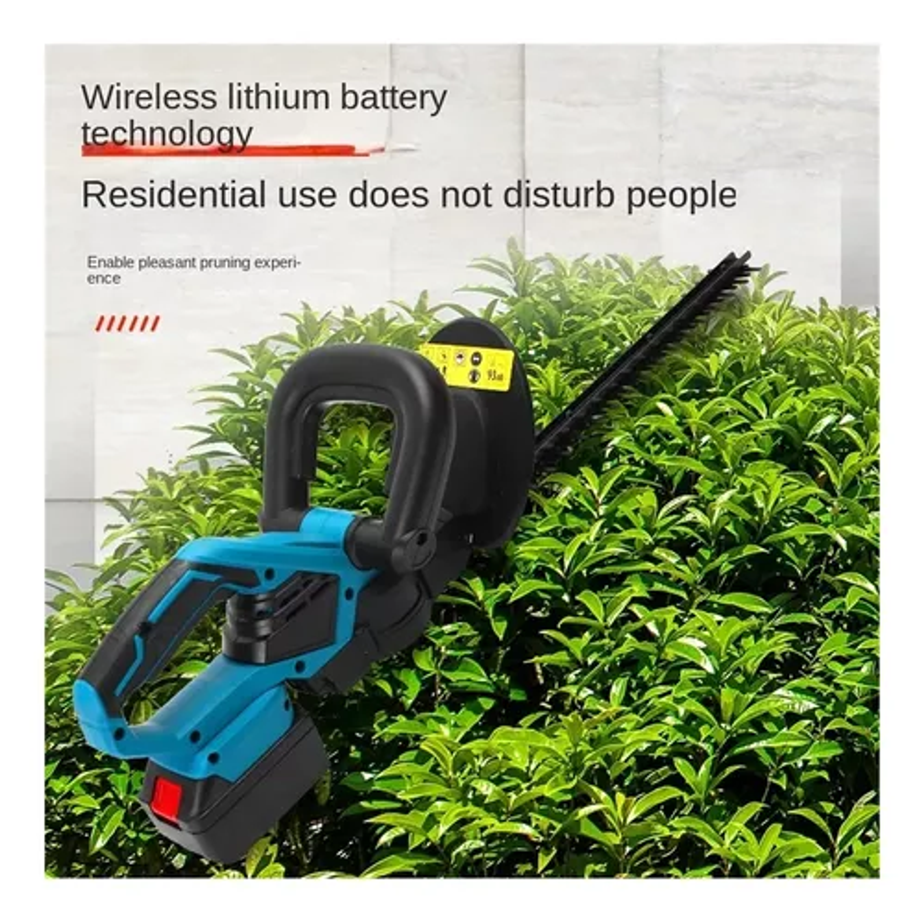 Cortasetos Inalambrico Podadora Pasto Bateria Recargable 48Vf 5