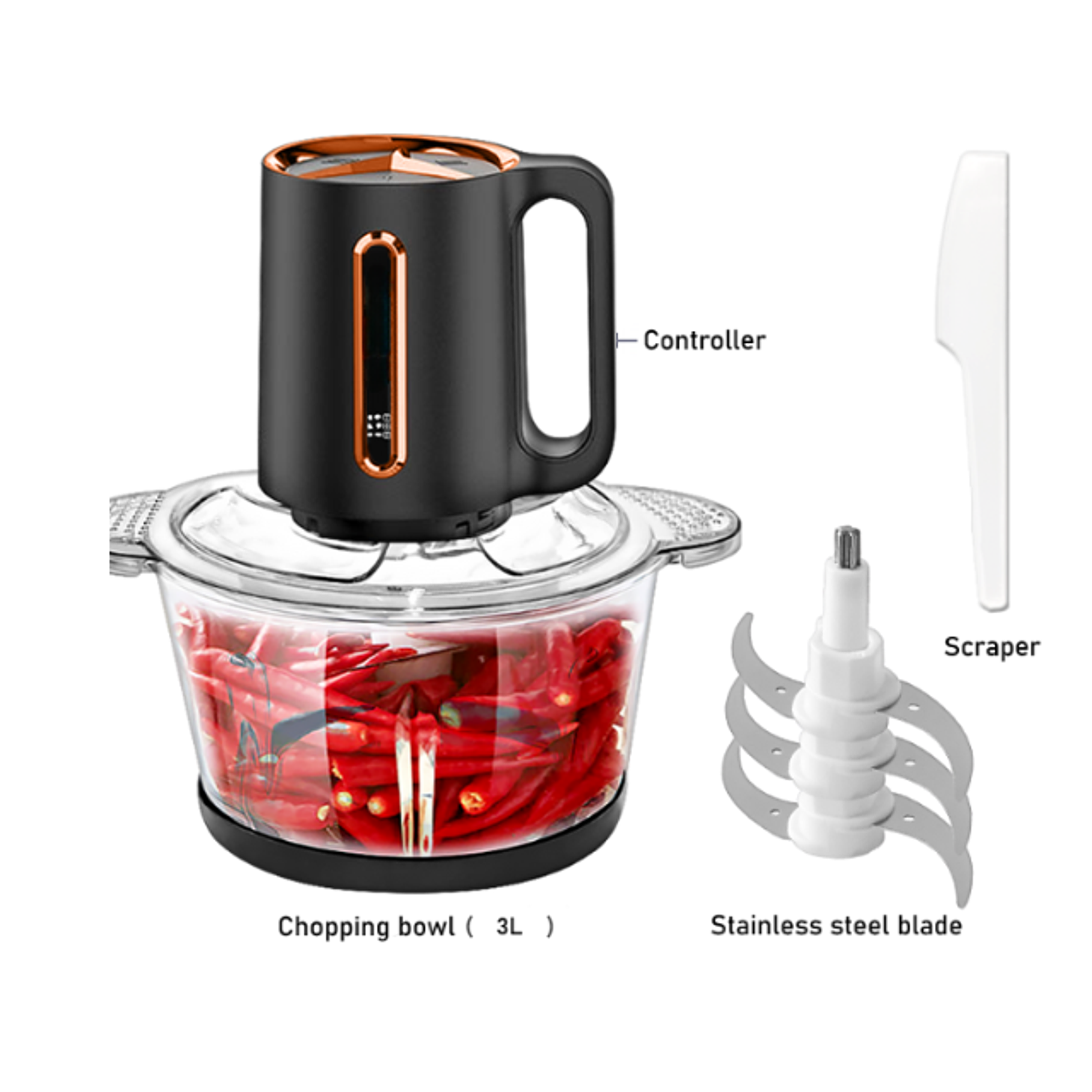 Procesador de Alimentos Hoffmans 3L  8