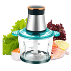 Procesador De Alimentos Hoffmans 2L De Acero Inoxidable y Bowl De Vidrio 2