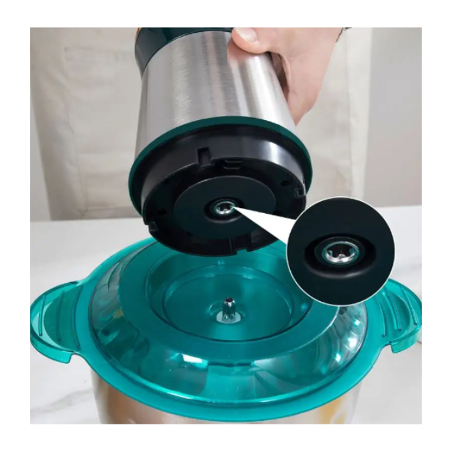 Procesador De Alimentos Hoffmans 2L De Acero Inoxidable y Bowl De Vidrio 3