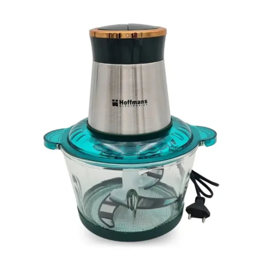 Procesador De Alimentos Hoffmans 2L De Acero Inoxidable y Bowl De Vidrio 1