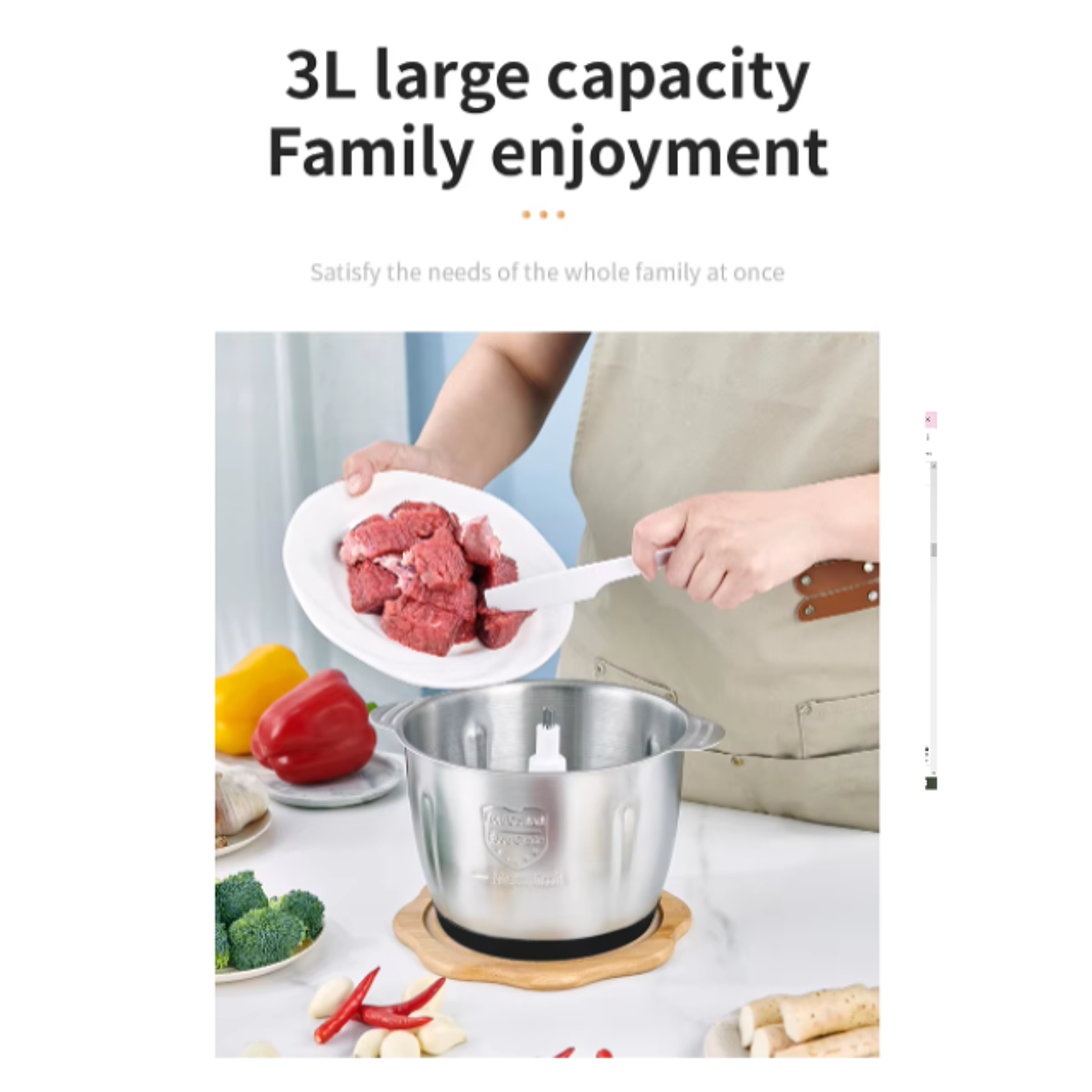 Procesadora De Alimentos Hoffmans 3L Verde  3