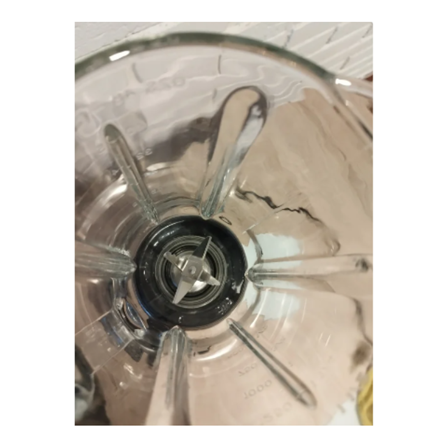 Licuadora Hoffmans 2 en 1 Velocidades 800 Watts Vaso de Vidrio 1,5 Litros 220v 5