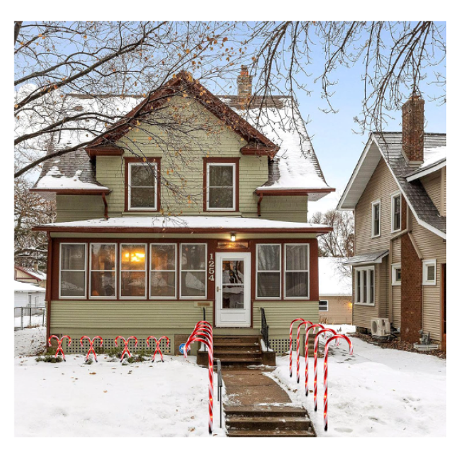 Pack 6 Bastones De Caramelo Grandes Para Exteriores de Navidad  5