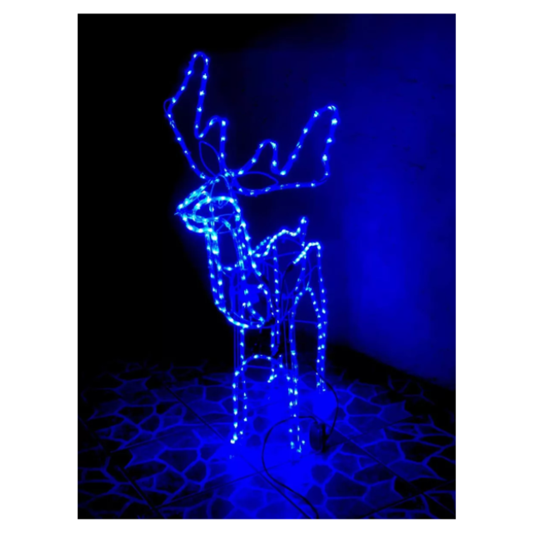 Reno Navideño 120cm Adornos Reno Navidad Corriente Con Movimiento 4