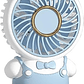Mini Ventilador Recargable Con Diseño De Animalitos y Vestimenta - Miniatura 2