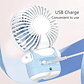 Mini Ventilador Recargable Con Diseño De Animalitos y Vestimenta - Miniatura 5