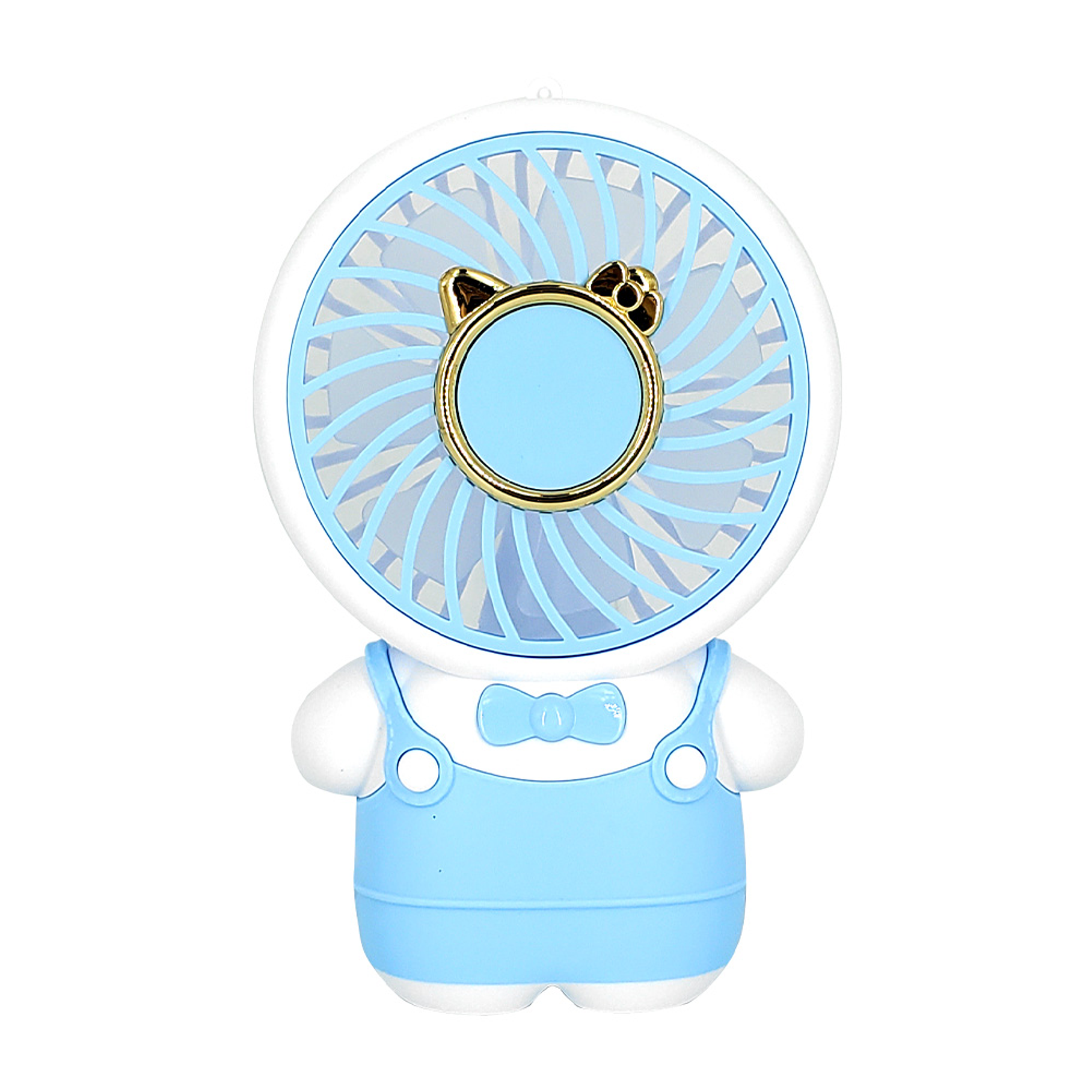 Mini Ventilador Recargable Con Diseño De Animalitos y Vestimenta 1