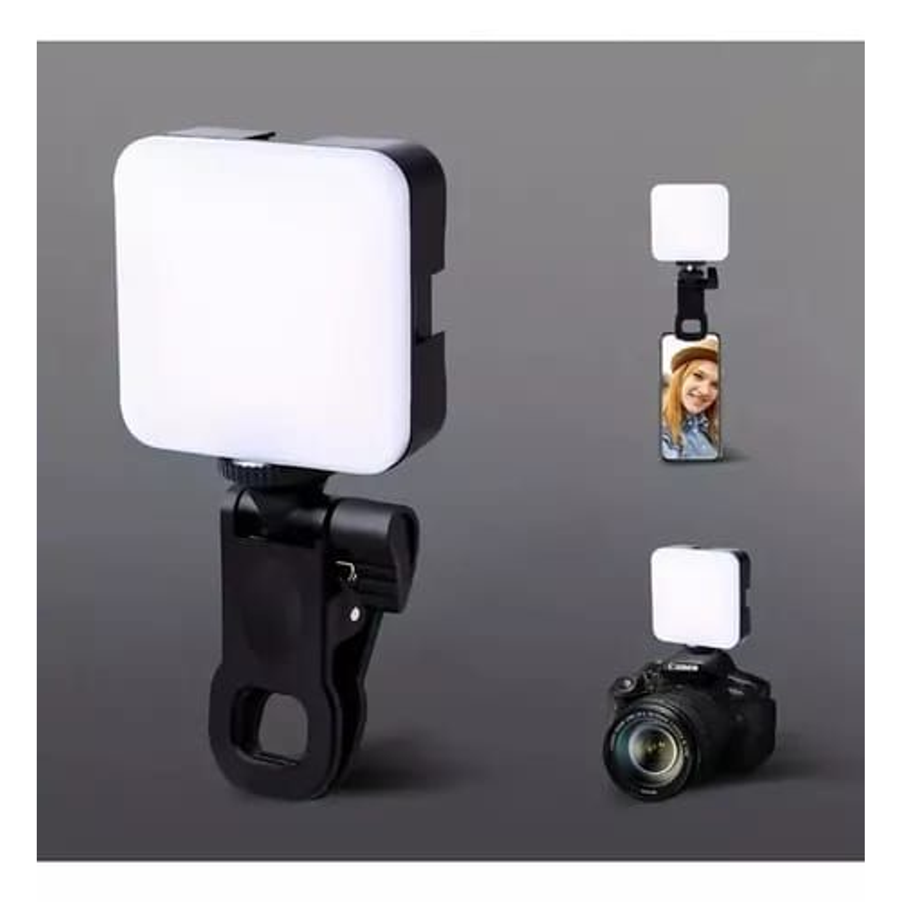 Lámpara De Relleno Portátil Con Pinza Para Celular y Computadora  2