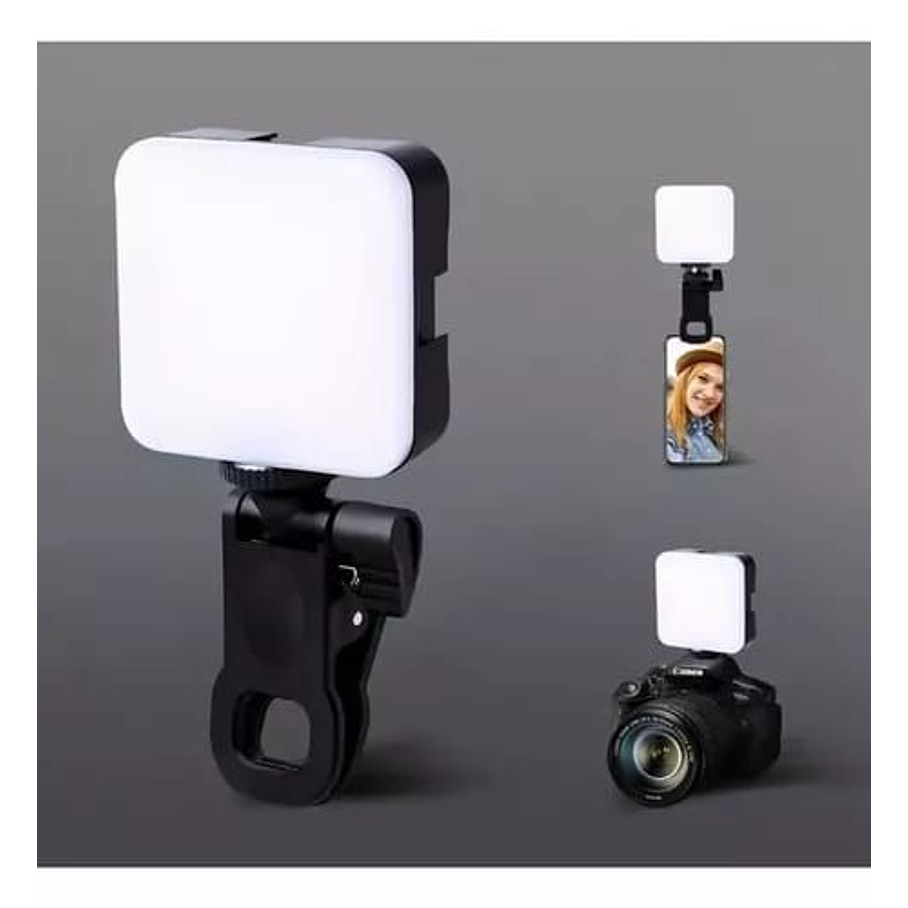 Lámpara De Relleno Portátil Con Pinza Para Celular y Computadora  2
