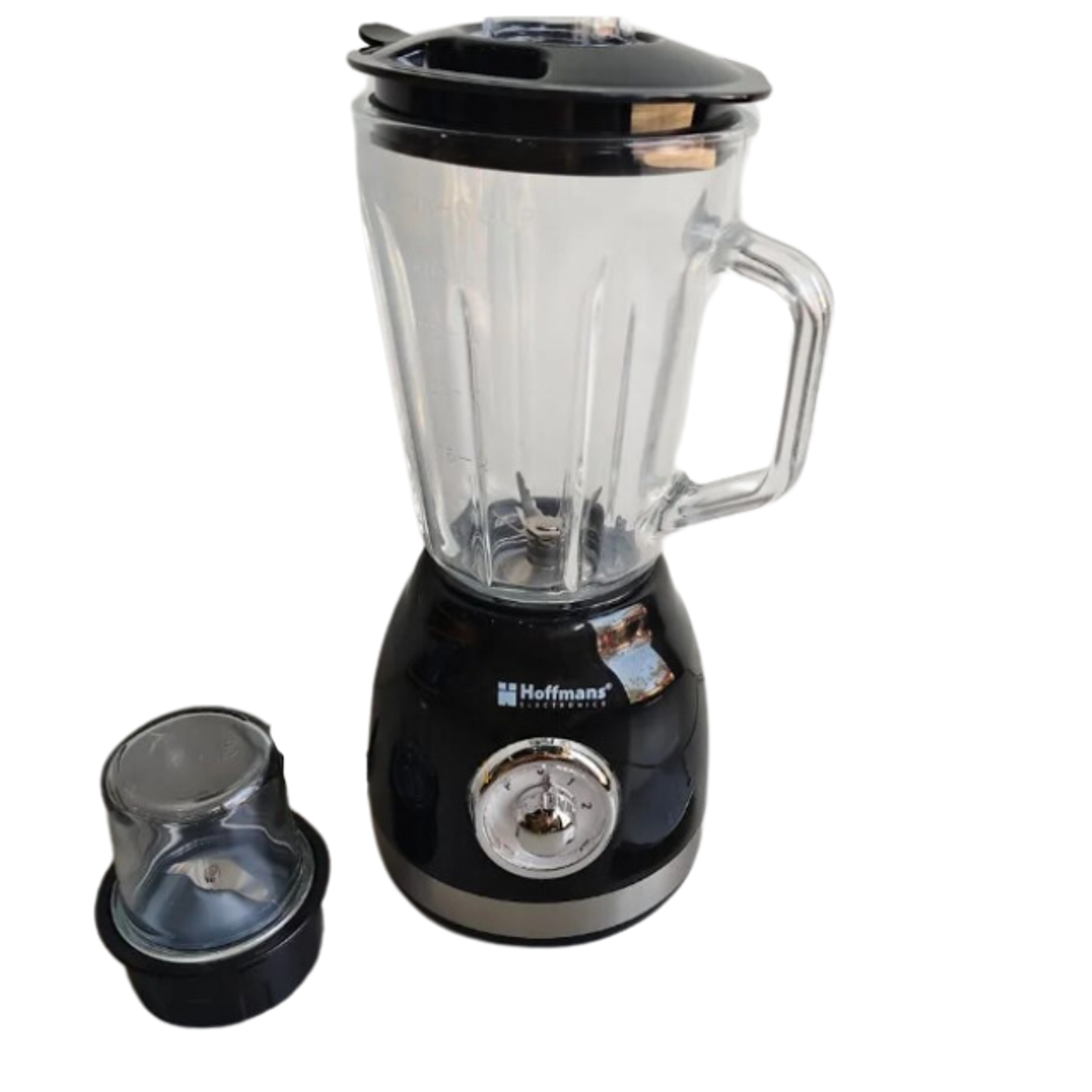 Licuadora Y Molinillo De Vidrio 2 En 1 Hoffmans Hm-2079 1000W 1.5L  1