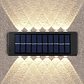 Aplique De Pared Solar Rectangular Fotocélula Luz Cálida / Iluminación 12 SMD - Miniatura 5