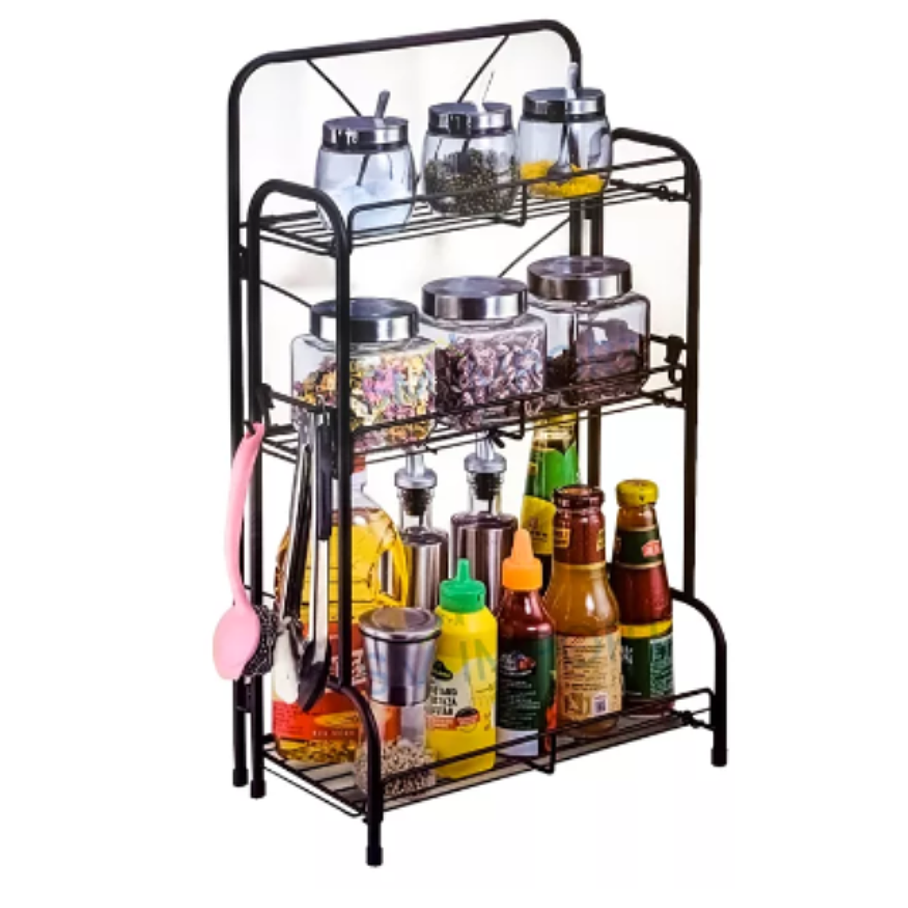 Organizador 3 Estantes Especias Multiuso Fijo Metalico 2