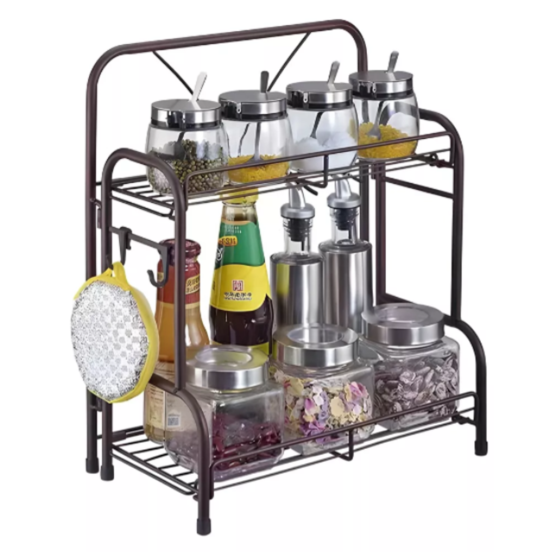 Organizador 2 Estantes Especias Multiuso Fijo Metalico 2