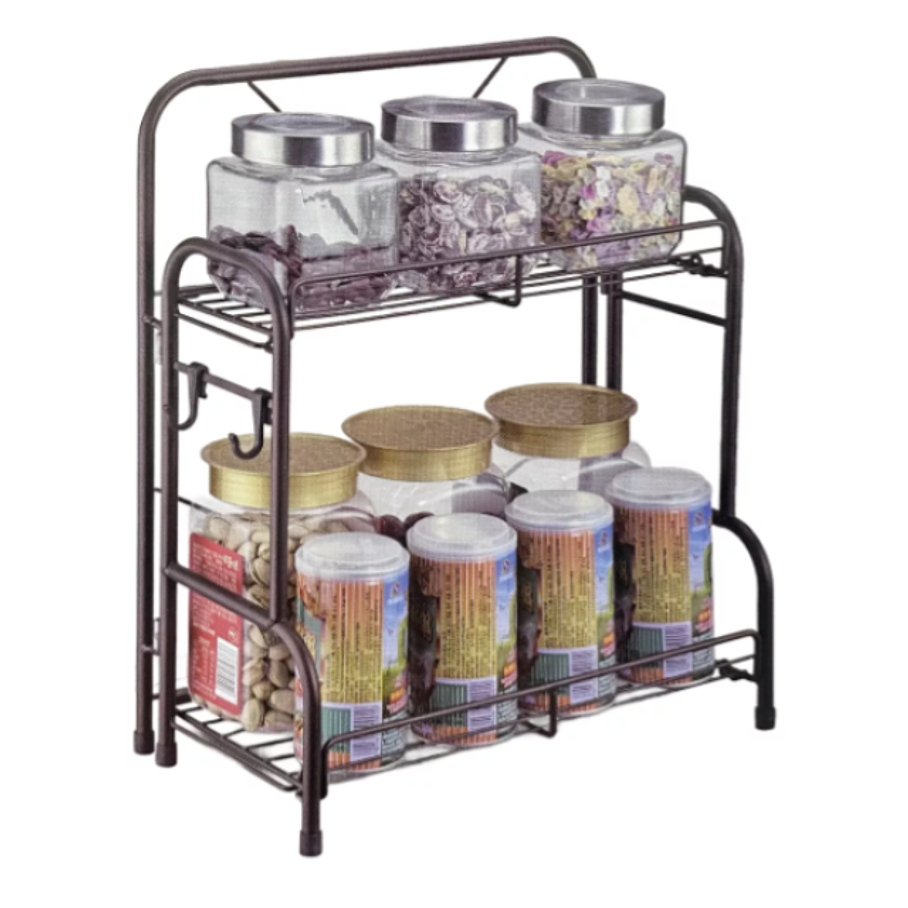 Organizador 2 Estantes Especias Multiuso Fijo Metalico 4