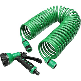 Manguera de Jardín de Bobina Riego de 7.5 Metro, Retráctil, Resistente a la Corrosión