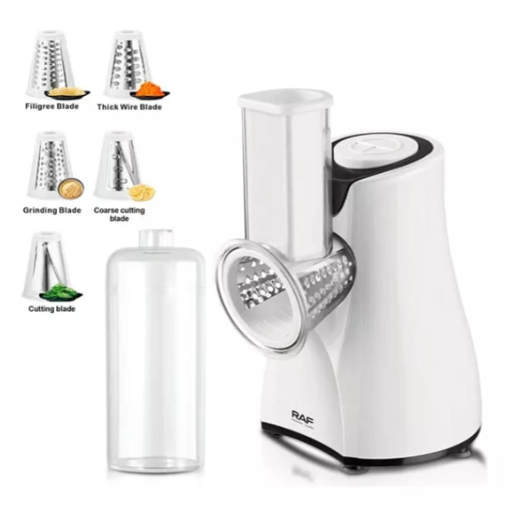 Procesador Rallador Electrico De Verduras Queso Raf-3401 5
