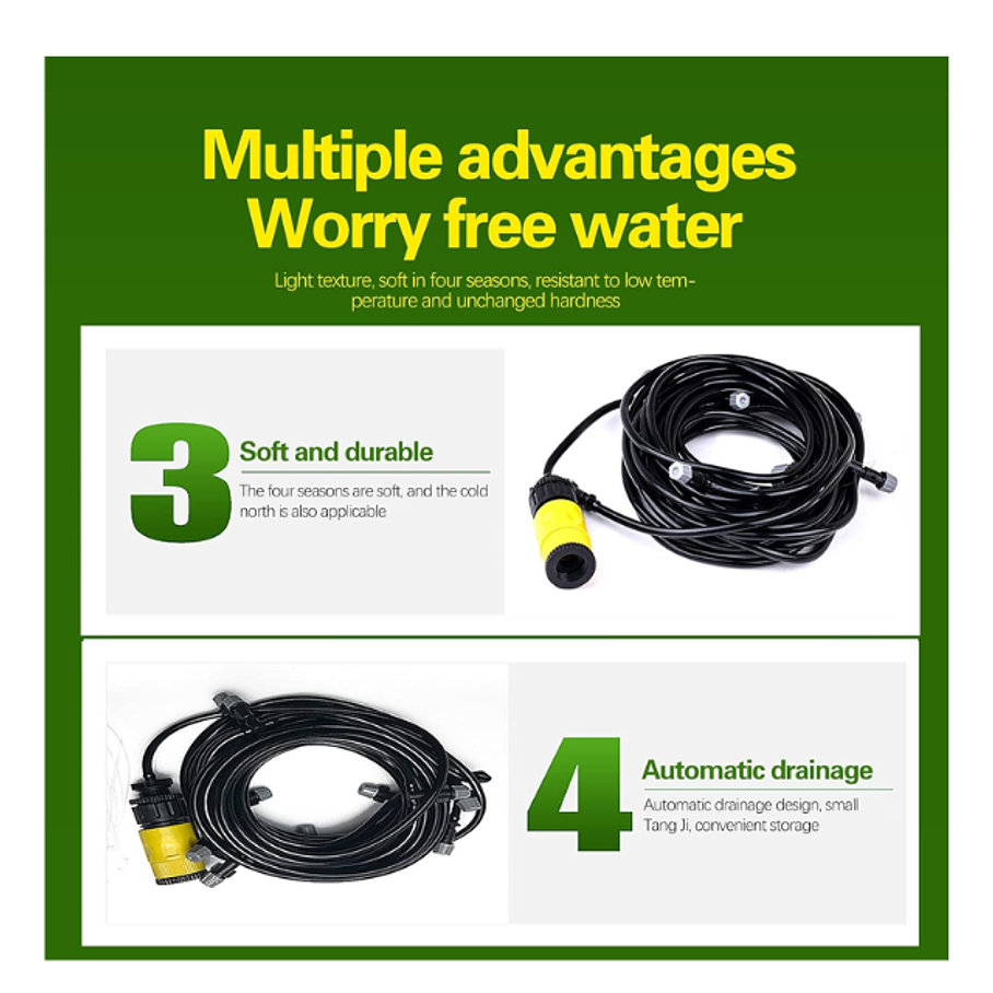 Kit De Sistema De Nebulización Para Jardin de 10 Metros 5