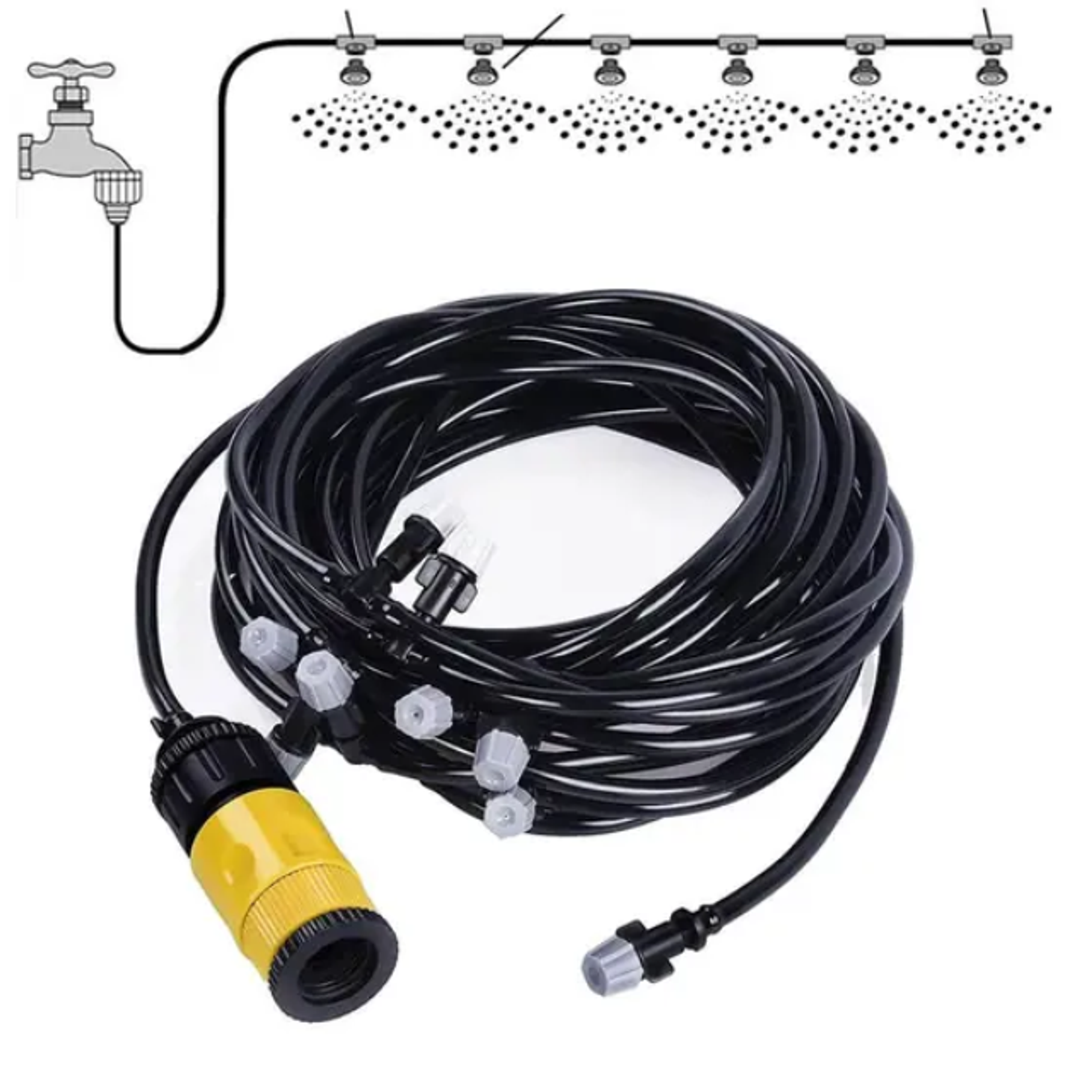 Kit De Sistema De Nebulización Para Jardin de 10 Metros 8